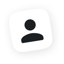 Nutzer-Icon schwarz weiß, minimalistisches Design.