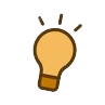 Gelbe Glühbirne Emoji